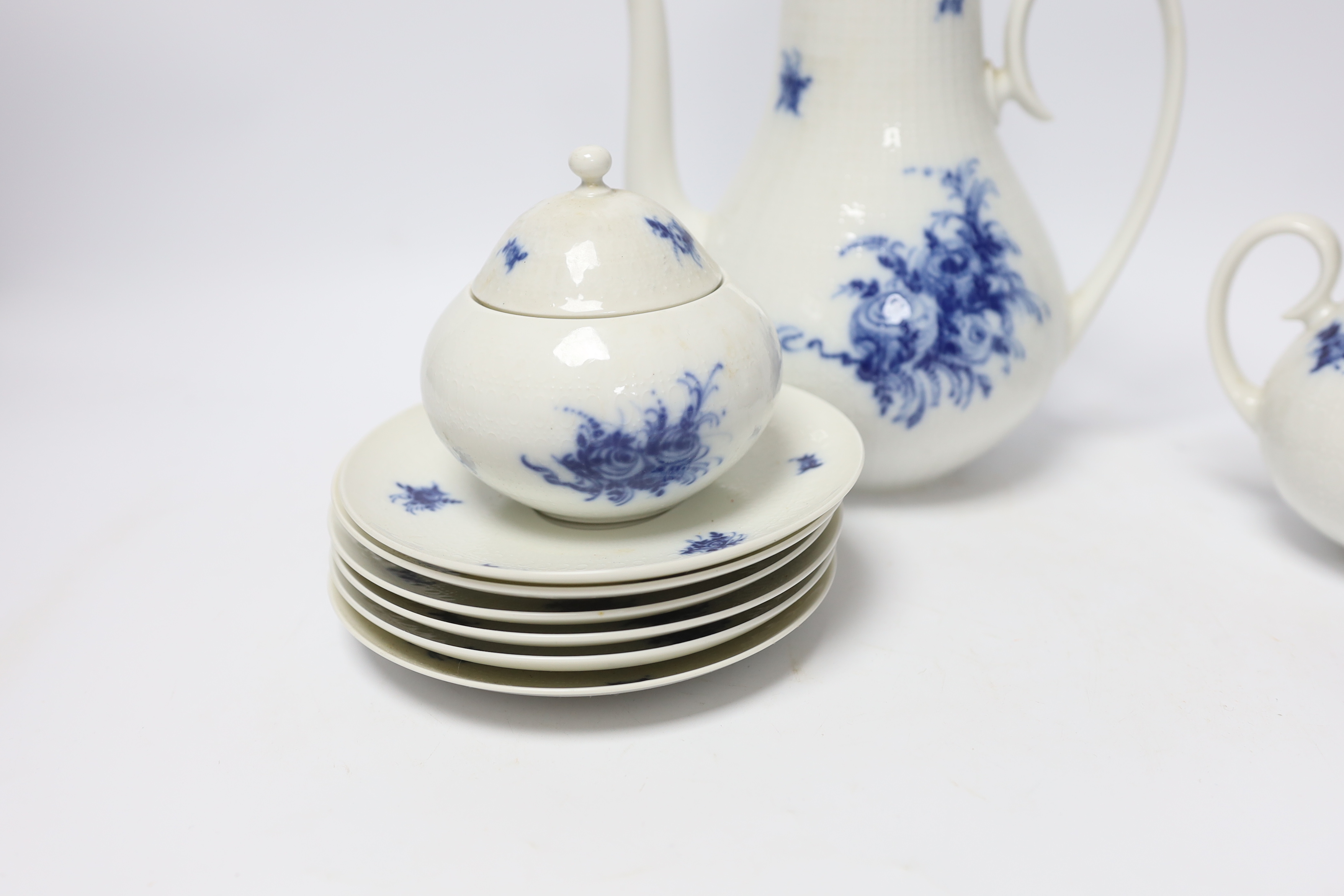 A Rosenthal blue and white coffee set